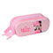 Pennenetui met 2 vakken Minnie Mouse Roze 21 x 8 x 6 cm 3D