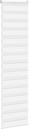 vidaXL - Zebra - rolgordijn - 65x230 - cm - stofbreedte - 60,9 - cm - polyester - wit