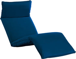 vidaXL - Ligstoel - inklapbaar - oxford - stof - marineblauw