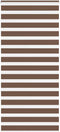 vidaXL - Zebra - rolgordijn - 110x230 - cm - stofbreedte - 105,9cm - polyester - bruin