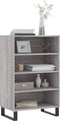 vidaXL - Hoge - kast - 57x35x90 - cm - bewerkt - hout - grijs - sonoma - eikenkleurig