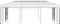 vidaXL - Prieel - met - dubbel - dak - 3x6 - m - wit