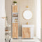 SoBuy BZR74-W - Badkamer Kolomkast - Grote Opbergruimte L31 x B32 x H170 cm - Blanc