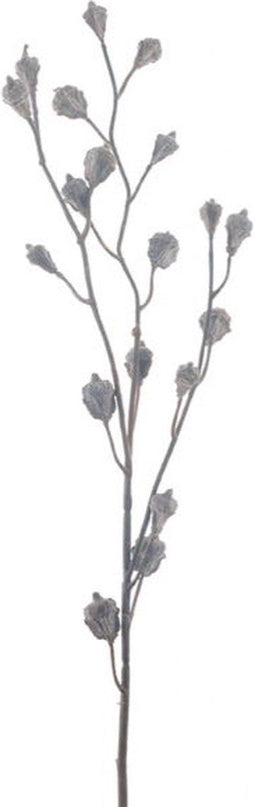 Kunsttak small eucalyptus bud brown, 65 cm