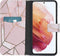 iMoshion Hoesje Geschikt voor Samsung Galaxy S21 Hoesje Met Pasjeshouder - iMoshion Design Softcase Bookcase - Meerkleurig / Pink Graphic