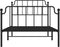 vidaXL - Bedframe - met - hoofd- - en - voeteneinde metaal - zwart - 100x190 - cm