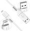 imoshion - Lightning naar USB A Kabel - 1 meter - Gevlochten textiel - Wit