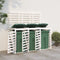 vidaXL - Containerberging - drievoudig - massief - grenenhout - wit