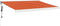 vidaXL - Luifel - uittrekbaar - 3x2,5 - m - stof - en - aluminium - oranje - en - bruin