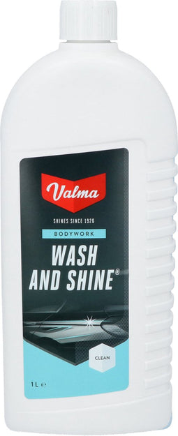 Valma Wash & Shine 1000ml – Krachtige Autoshampoo – Verwijdert Vuil en Vet –Herstelt Glans