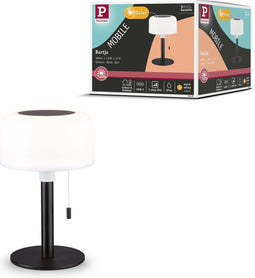 Paulmann Mobile - Solar - Bartja - tabel - IP44 - 2700K - USB-C - batterij - zwart