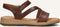 Gabor 063 - Platte sandalen - Klittenbandsluiting - Bruin - Maat 40