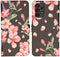iMoshion Hoesje Geschikt voor Samsung Galaxy A13 (4G) Hoesje Met Pasjeshouder - iMoshion Design Softcase Bookcase - Zwart / Blossom Watercolor Black