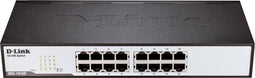 D-Link DES-1016D - Unmanaged netwerkswitch - 16-poorts 10/100 Mbps - Hoogte 29,1mm