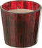 J-Line geurkaars Noa - Ruby Red - glas - rood - small - 35U
