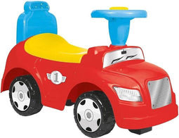 Dolu Dolu 2in1 Loopauto + Toeter Rood/Geel/Blauw