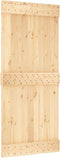 vidaXL - Schuifdeur - met - beslag - 90x210 - cm - massief - grenenhout