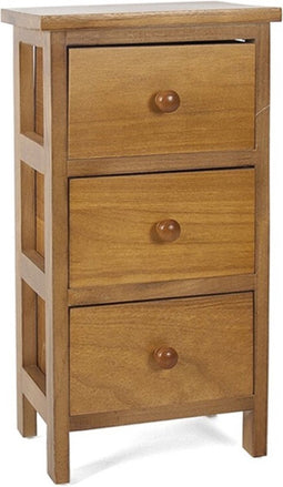 LADEKAST KLEIN - 3 LADEN EIKEN - Kasthoogte 49 cm