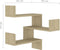 vidaXL - Hoekwandschapen - 2 - st - 40x40x50 - cm - bewerkt - hout - sonoma - eikenkleur