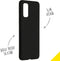 Accezz Samsung Galaxy S20 - Liquid Silicone Backcover - Schokabsorberend - Zwart