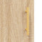 vidaXL - Dressoir - 69,5x34x90 - cm - bewerkt - hout - sonoma - eikenkleurig
