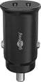 Goobay 59705 - Auto oplader - 2x USB-C - Snel opladen - Zwart