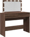 vidaXL - Kaptafel - met - LED - 100x40x120 - cm - bruin - eikenkleurig