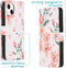 iMoshion Hoesje Geschikt voor iPhone 13 Hoesje Met Pasjeshouder - iMoshion Design Softcase Bookcase - Wit / Blossom Watercolor White