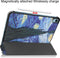 Lunso - Geschikt voor iPad 10 (2022) - Tri-Fold Bookcase hoes - Van Gogh Sterrennacht