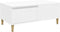 vidaXL - Salontafel - 90x50x36,5 - cm - bewerkt - hout - wit
