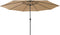 vidaXL - Parasol - met - LED-verlichting - 400 - cm - taupe