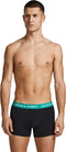 JACK&JONES JACHUEY TRUNKS - Heren Onderbroek - 5-pack - Zwart met blauw (5 stuks)