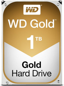 Western Digital Gold - Interne HDD 3.5" - 1TB - 128MB Cache - 184MB/s Lezen/Schrijven