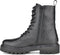PS Poelman Saturno - Dames Veterboots - Leren met Snake Print - Zwart Snake - Maat 41