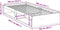 vidaXL - Slaapbank - zonder - matras - 100x200 - cm - massief - grenenhout - wit