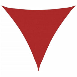 vidaXL - Zonnezeil - 160 - g/m² - 5x5x5 - m - HDPE - rood
