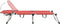 vidaXL - Ligbed - extra - hoog - inklapbaar - senior - aluminium - rood