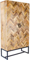 Liviza Visgraat kast Vicent - Mangohout - Rechthoek Hout - 200 cm , 105 cm , 45 cm