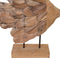 vidaXL Vissenbeeld 40x12x57 cm teakhout