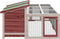 vidaXL - Konijnenhok - 144x123x67,5 - cm - massief - grenenhout - mokkakleurig
