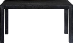 vidaXL - Eettafel - 118x60x76 - cm - massief - mangohout - zwart