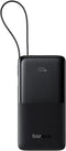 Baseus Bipow 2 - Powerbank 20.000 mAh - 20W Fast Charge met USB-C Kabel - Zwart