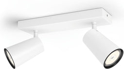 Philips Paisley - opbouwspot - 2-lichts - wit (2 stuks)