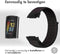 imoshion Nylon bandje - Geschikt voor Fitbit Charge 5, Charge 6 - Zwart - L