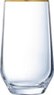 Luminarc Ultime Waterglas - Goudkleurig randje - 40 cl - Set-4