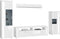 Furnilux Skylight - Woonkamercombinatie - Hoogglans MDF - Wit Grijs - 46x351x202cm