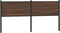vidaXL - Hoofdbord - 180 - cm - bewerkt - hout - en - staal - bruin - eikenkleurig