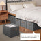 Woltu Opvouwbare Opbergbox - Set van 5 - 51 liter - Grijs 48 x 30 x 36 cm (set van 5)