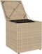 vidaXL - Tuinkrukken - met - kussens - 2 - st - 40x40x43 - cm - poly - rattan - beige