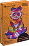 UNIDRAGON Houten Puzzel Voor Volwassenen Dier - Uitstralende Wasbeer - 700 stukjes - Royal Size 48x63 cm